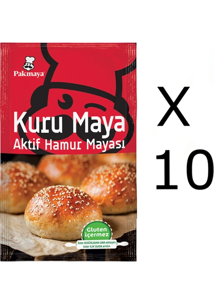 Kuru Maya 10 Adet x 100 gr