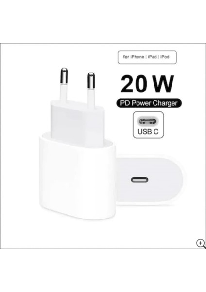 Iphone 20W 11-12-13 Pro Max Serisi Uyumlu Hızlı Şarj Aleti Cihazı 20W Güç Adaptörü Usb-C Kablo fırsatları