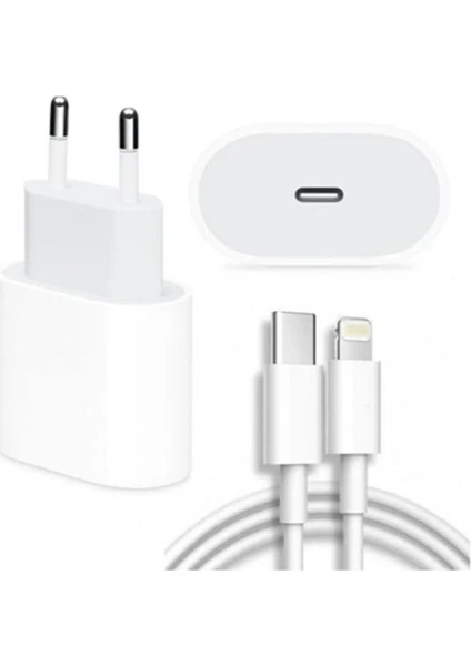 Apple 20W Usb-C Iphone 11 12 13 Pro Max Yeni Nesil Hızlı Şarj Aleti Seti Kablo ve Adaptör