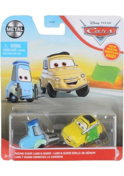 Cars 3 Tekli Karakter Araçlar Racing Start Luigi ve Guido GRR87