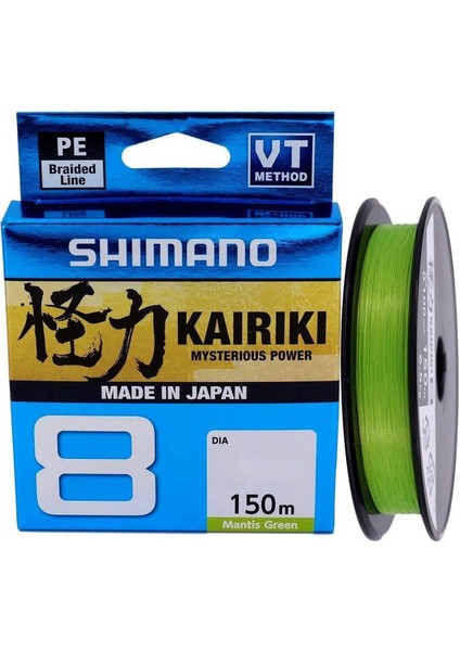 Kairiki Yeni Seri 8x Mantis Green 150M Ip Misina (Made In Japan)