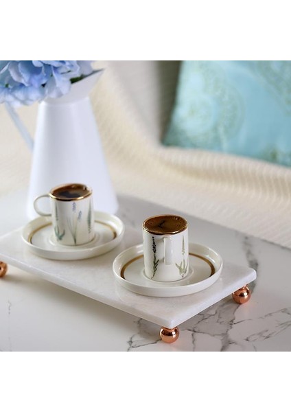 Mermer Beyaz 30 x 15 cm Rose Gold Boncuk Ayak Sunumluk modelleri