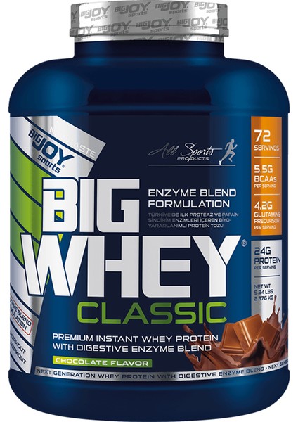 Bigjoy Big Whey Classic 2310 gr Çikolata Aromalı Protein Tozu