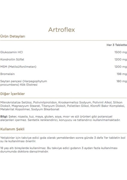 Eklem, Kemik ve 2'li Set - Artroflex 90 Tablet + Artroflex Hya-C-Iı 90 Tablet