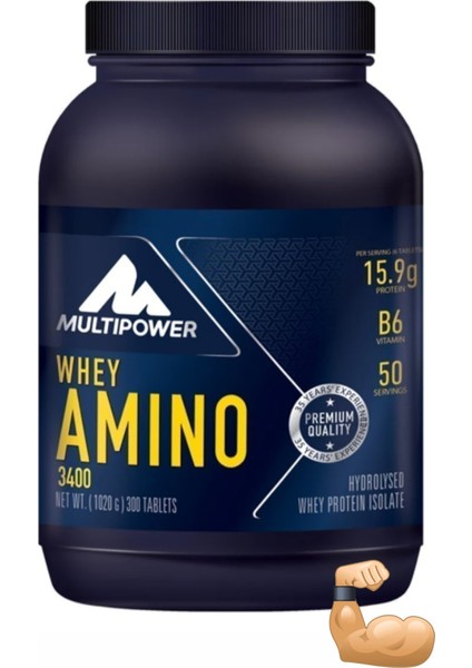 Whey Amino 3400 300 Tablet Aminoasit