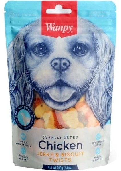 Bisküvi Üzeri Tavuk Sargılı Köpek Ödülü 100 gr