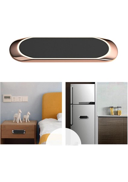 Ayarlanabilir Şerit Şekli Manyetik Telefon Araba Montaj Akıllı Telefonlar Için Gps Tablet Altın Gül modelleri