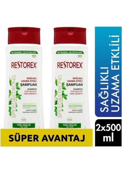 Şampuan 500 Ml + 500 Ml Yağlı Saçlar Için