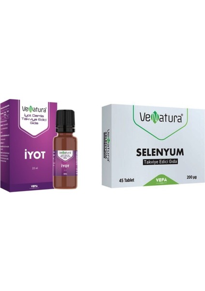 Selenyum 45 Tablet + Iyot Damla 25 ml Avantaj Paket