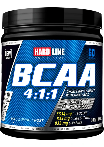 Hardline Nutrition Hardline Bcaa 4:1:1 300 Gr.aromasız