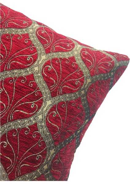 Osmanlı Desenli Bordo Kırlent Kılıfı 45 x 45 cm. modelleri
