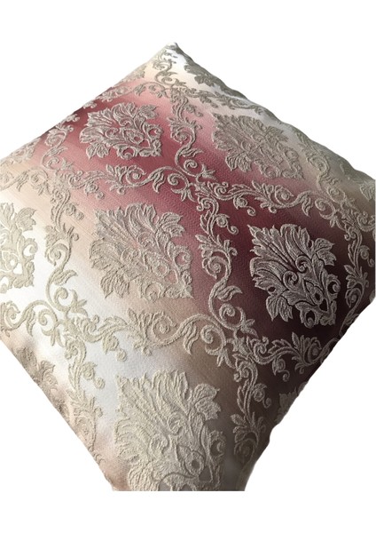 Damask Desenli Kabartmalı Pembe Kırlent Kılıfı 45 x 45 cm. fiyatları