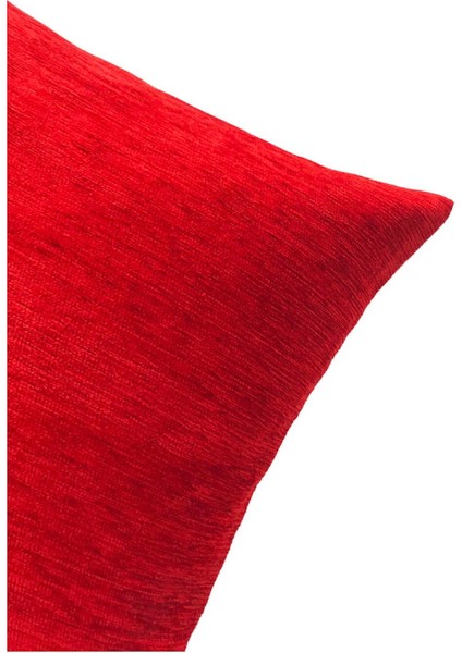 Kırmızı Kırlent Kılıfı 45 x 45 cm.