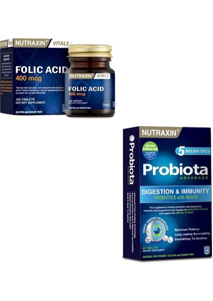 400 mcg Folic Acid + Probiota