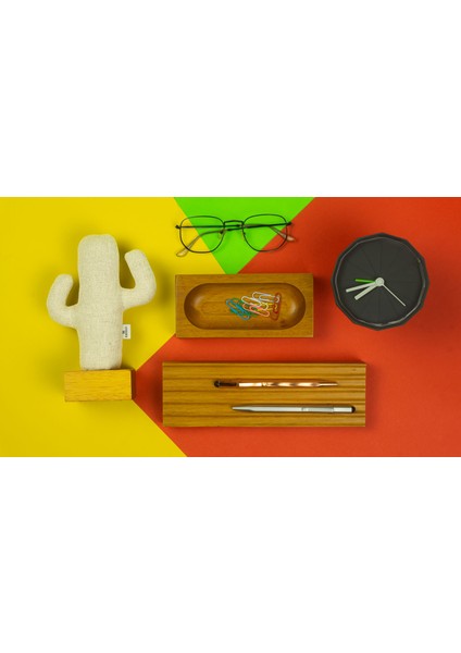 Kayigo Woody Iroko Üçlü Set Bej Kaktüs