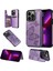 Kelebek Kabartma Desen Kılıf Apple İphone 13 Pro Mor (Yurt Dışından) 1