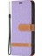 Apple İphone 13 Pro Için Denim Doku Deri Kılıf Purple (Yurt Dışından) 2