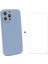 Silikon Kılıf + Cam Koruyucu Apple iPhone 13 Pro Blue (Yurt Dışından) 1