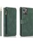 Apple İphone 13 Pro Için Cilt-Hisli Deri Kılıf Dark Green (Yurt Dışından) 2