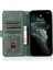 Apple İphone 13 Pro Için Cilt-Hisli Deri Kılıf Dark Green (Yurt Dışından) 3