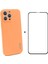 Silikon Kılıf + Cam Koruyucu Apple iPhone 13 Pro Orange (Yurt Dışından) 1