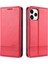 Manyetik Buzağı Doku Pu Kılıf Apple iPhone 13 Pro Light Brown (Yurt Dışından) 1