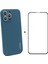 Silikon Kılıf + Cam Koruyucu Apple iPhone 13 Pro Dark Blue (Yurt Dışından) 1