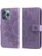 7-Petal Çiçekler Pu Kılıf Apple İphone 13 Pro Light Purple (Yurt Dışından) 1