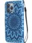 Apple İphone 13 Pro Için Ayçiçeği Desen Deri Kılıf Blue (Yurt Dışından) 4