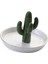 Kişiselleştirilmiş Kaktüs Seramik Brinks Tepsi Kolye Takı Tepsi Ev Dekor Yeşil (Yurt Dışından) 5