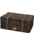 Ahşap Vintage Hazine Göğüs Ahşap Mücevherat Saklama Kutusu Kasa Organizatör 2702GREY (Yurt Dışından) 1
