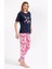 Roly Poly 2800 Big Thanks Lacivert Kadın Pijama Takımı 3