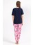 Roly Poly 2800 Big Thanks Lacivert Kadın Pijama Takımı 5