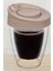 Pratik Kapaklı Termos Bardak Expresso Coffee Tea Çift Cidarlı El Yakmaz Soğutmaz Bardak Mika 2
