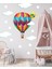 Renkli Uçan Balon Bulutlar ve Yıldızlar Çocuk Odası Çok Amaçlı Duvar Sticker 3