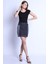Kadın Etek Bet 2044-01 Black-Grey 1