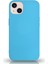 Apple iPhone 13 Mini Silikon Kılıf Altı Kapalı Içi Kadife Lansman Arka Kapak - Açık Mavi 1