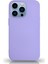 Apple iPhone 13 Pro Max Silikon Kılıf Altı Kapalı Içi Kadife Lansman Arka Kapak - Lila 1