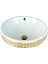 Beyaz Gold Yarı Tezgah Üstü Çanak Lavabo TR-302 1