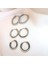 Cerrahi Çelik Halka Küpe Seti-Üç Çift - Halka Çapı 12MM/14MM ve 16 mm 3