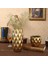 Seramik Petek Yüzey Çiçek Vazo Ekici Tencere Çiçek Salon Accent 11X28 cm 13.5X14.5 cm 2