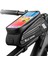 Batı Bisiklet YP0707283 1.5l Karbon Fiber Sert Kabuk Bisiklet Telefon Çantası Su Geçirmez Hassas Dokunmatik Ekran Ön Çerçeve Telefon Çanta (Yurt Dışından) 1