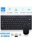 Ingilizce Mini Slim 2.4 Ghz Kablosuz Klavye Mouse Set Klavye - Siyah 2
