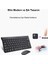 Ingilizce Mini Slim 2.4 Ghz Kablosuz Klavye Mouse Set Klavye - Siyah 4