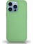Apple iPhone 13 Pro Max Silikon Kılıf Altı Kapalı Içi Kadife Lansman Arka Kapak - Yeşil 1