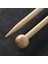 Bamboo 33 cm 5 mm Ahşap Japon Örgü Şişi 2