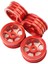 4 Adet 1:28 Metal Jantlar Set Wltoys Için Yedek K969 Araçlar Değiştirme Kırmızı 2
