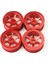 4 Adet 1:28 Metal Jantlar Set Wltoys Için Yedek K969 Araçlar Değiştirme Kırmızı 4