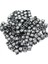 Harf Boncuk Akrilik Küp 10 mm 250 gr Siyah Beyaz 1