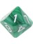Set / 10 Adet Yeşil On Taraflı D & D Rpg Roleplay Oyunu D10 Dices (Yurt Dışından) 3